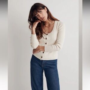 Madewell Scoopneck Cardigan Sweater